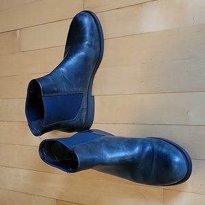 Camper Bowie Navy Teal Chelsea Ankle Boots Leather - 7  EU 37